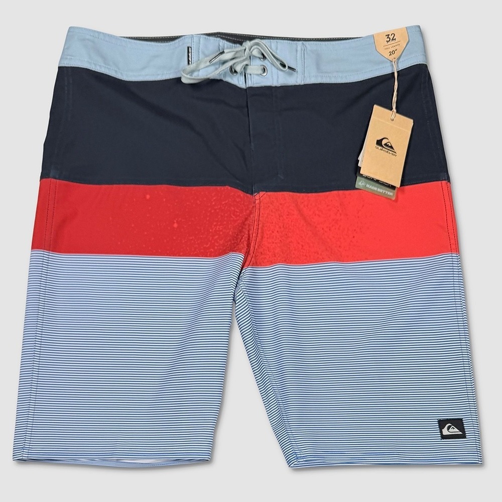 Quiksilver Surfsilk Panel Board‎ Shorts - NWT Mens 32 Blue / Multi - #49162-H6